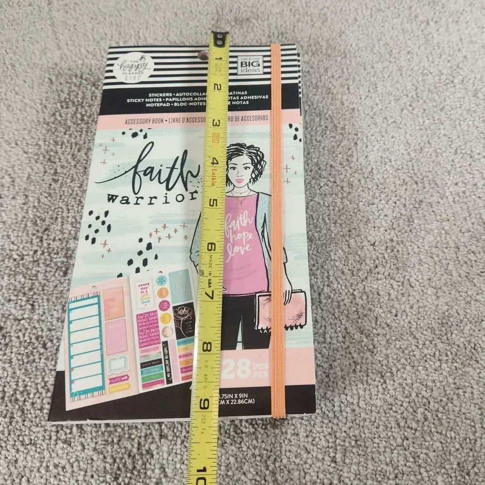 The Happy Planner Sticker Book Bundle Floral Layered Boxes Faith Warrior 3pk